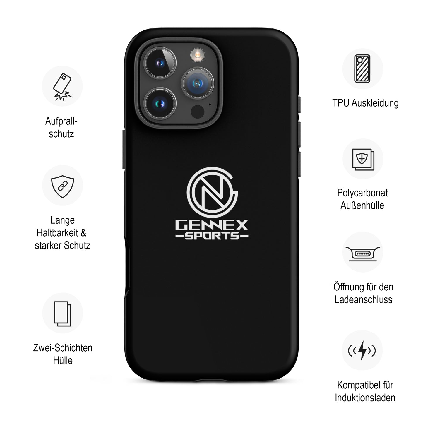 Hardcase iPhone® Handyhülle (schwarz)